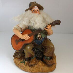 Musical Sheriff Cowboy Guitar sing Santa Claus Coming to Town Tap Foot Christmas